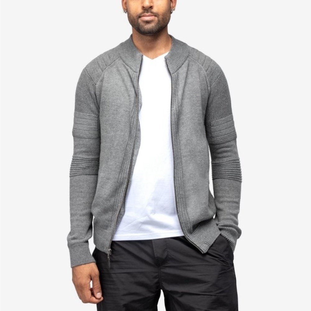 X RAY Men's Casual Regular Fit Knitted
Cardigan,Zip Up